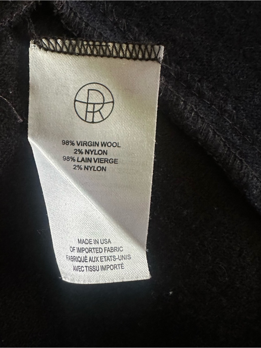 The Row Navy Sleeveless Midi Minimalist Dress size Small 98% Wool/2%Nylon-flawed - Picture 5 of 5